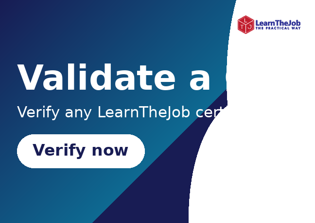 Certificate validation - Course page